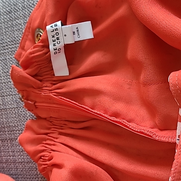 Derek Lam Crosby 10 tangerine orange mini dress. Size 8 - Picture 14 of 14